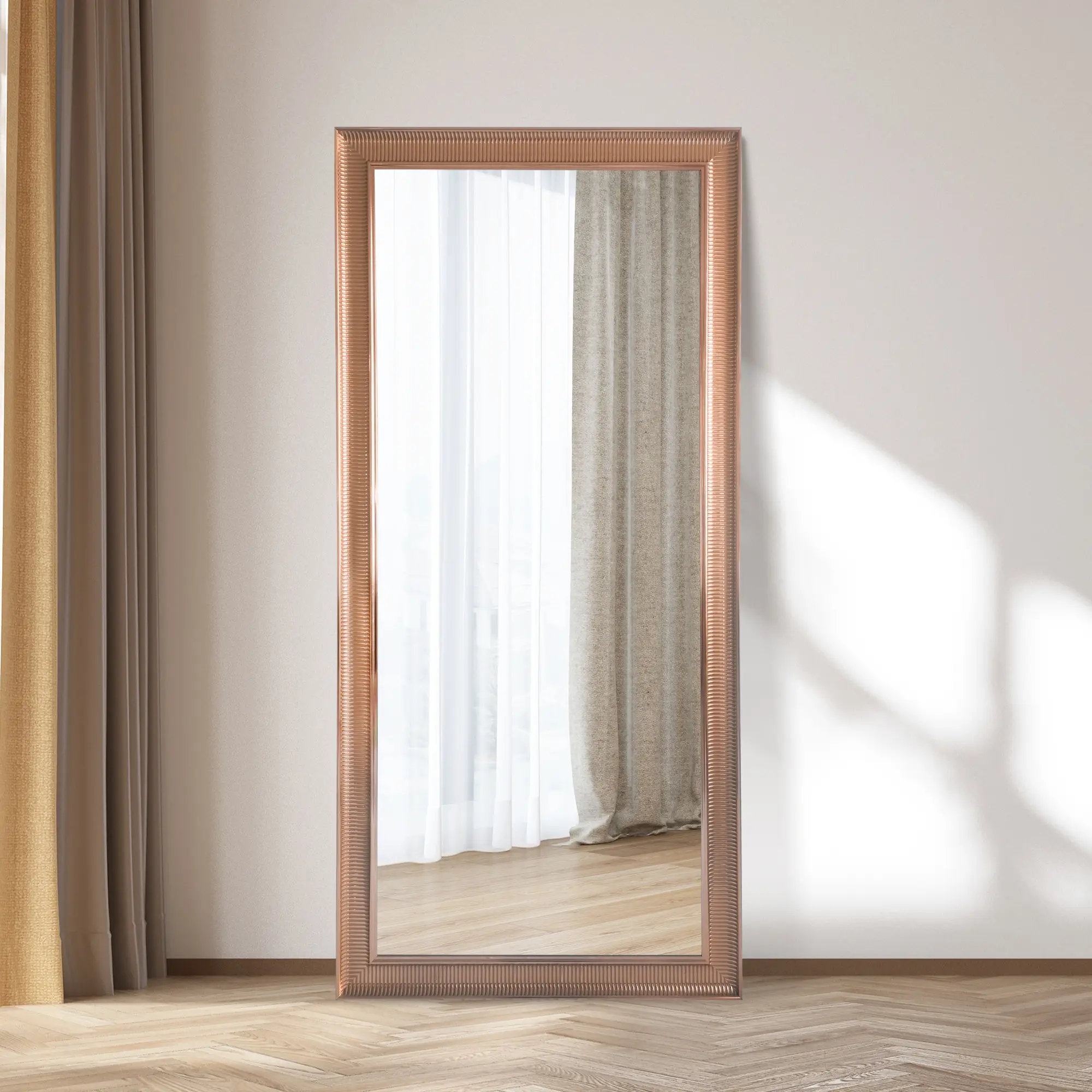 PS and MDF Framed Mirror - View 1